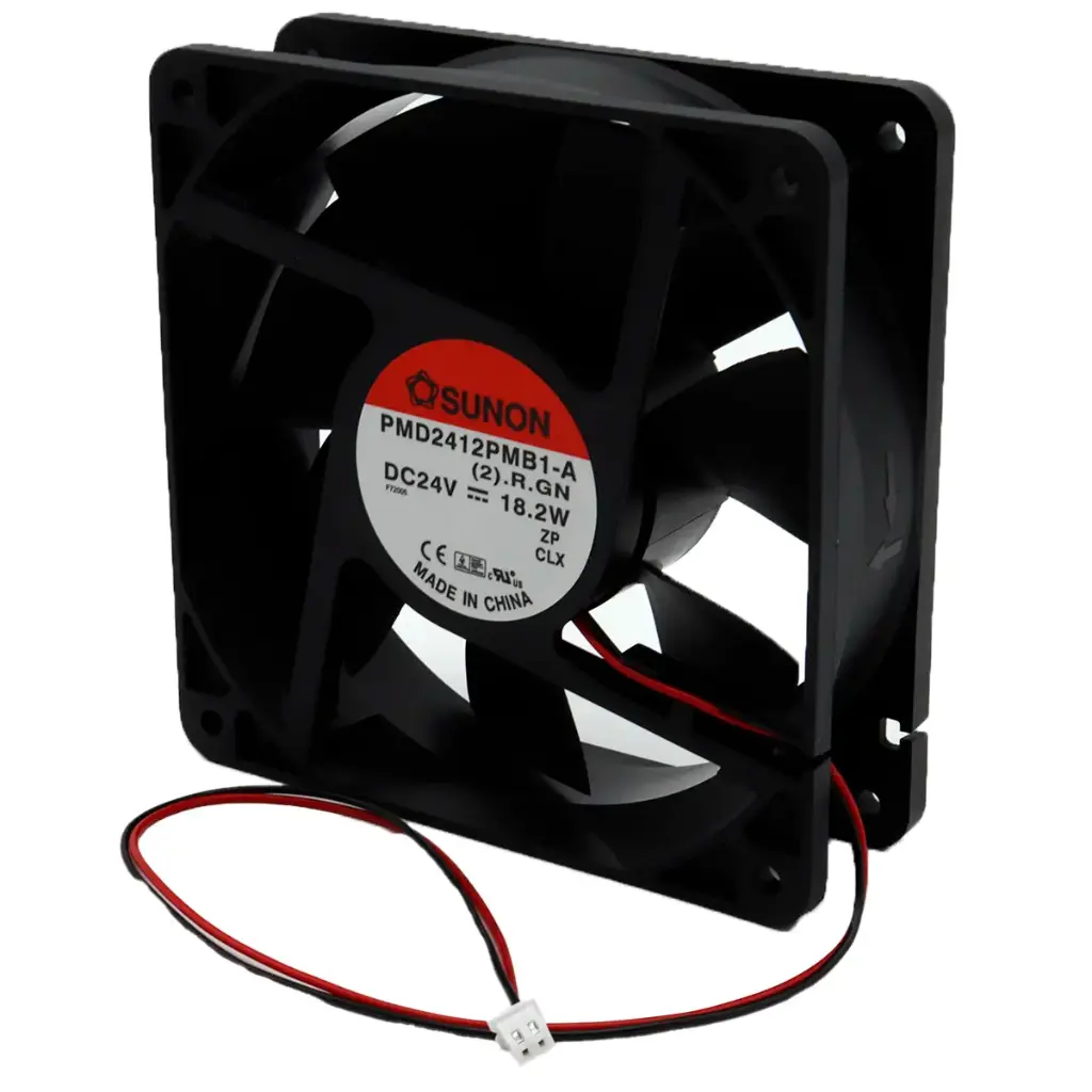 Ventilador SUNON PMD2412PMB1-A 24V DC 18.2W 120mm x 120mm x 38mm Conector Blanco Chico 2 Pines