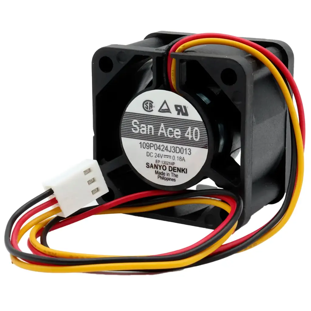 Ventilador Sanyo Denki SanAce40 109P0424J3D013 24V 0.18A 40mm x 40mm x 28mm Conector Blanco 3 Pines