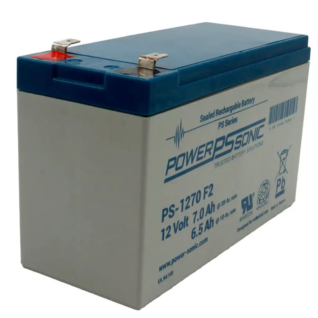 Pila Batería PowerSonic PS-1270-F2 12V 7.0AH Recargable No-Break Respaldo