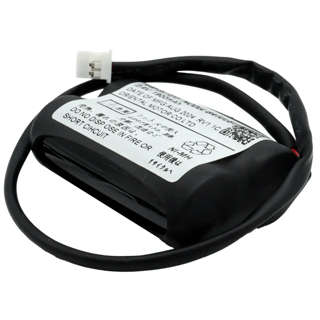 Pila Batería Oriental Motor BAT01BT 2.4V 1900mAH Ni-MH Conector Blanco 3 Pines