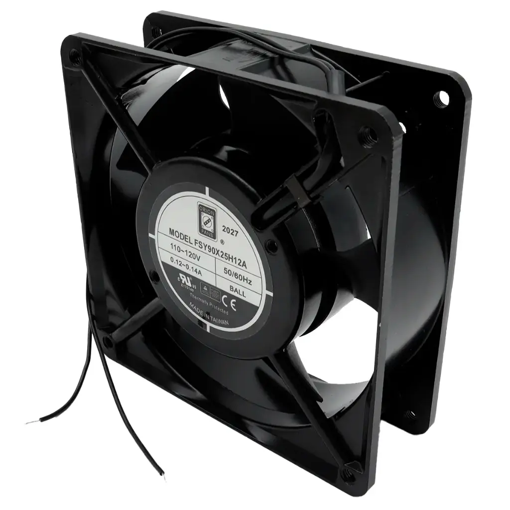 Ventilador Orion Fans FSY90X25H12A 120V 0.14A 16.8W 120mm x 120mm 40mm 2 Cables