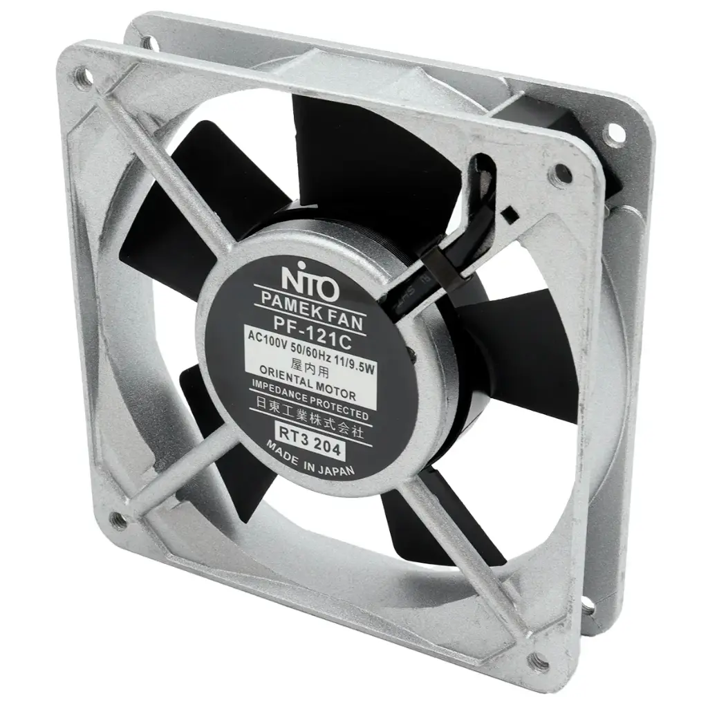 Ventilador Nito Pamek Fan PF-121C 100V AC 50/60Hz 11/9.5W 120 x 120 x 27 mm  Con Pines