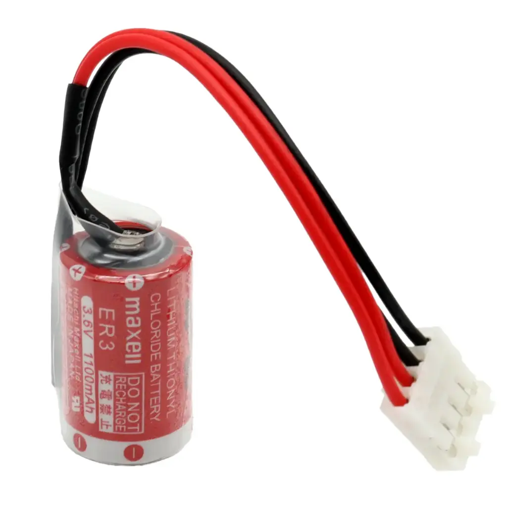 Pila Batería Maxell ER3 3.6V 1100mAh Conector Blanco 4 Pines