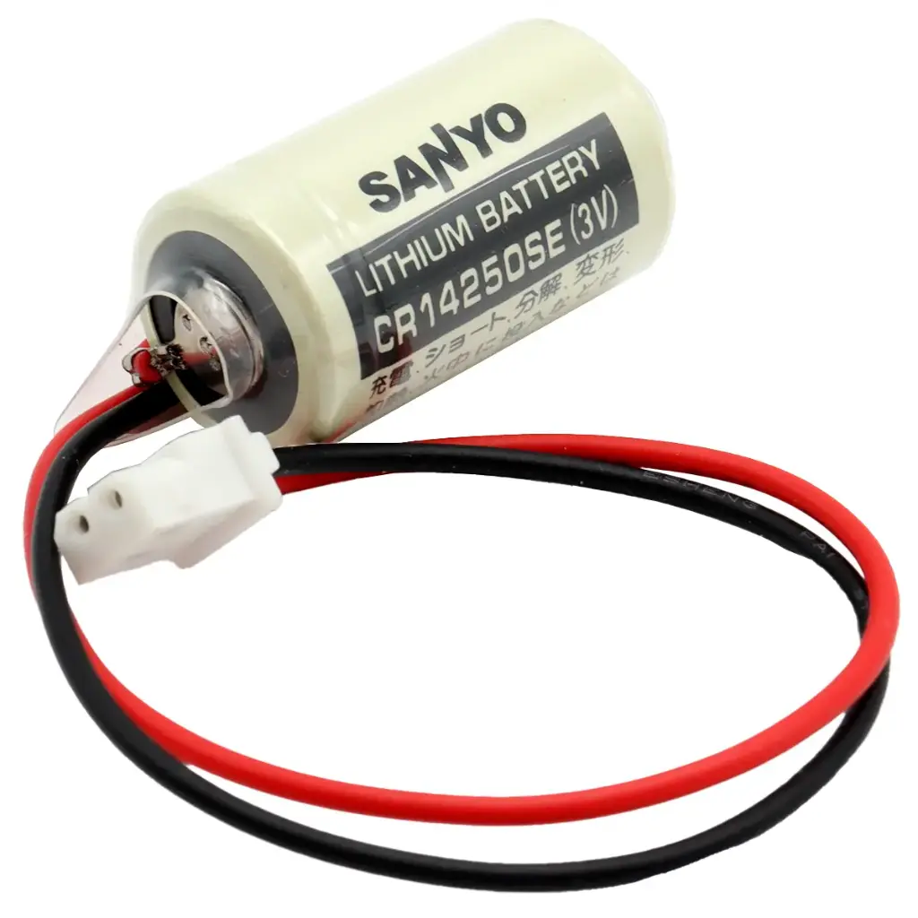 Pila Batería Sanyo 14250 CR14250SE 3V 850mAh Conector Blanco