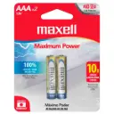 2x Pila Batería Maxell AAA LR03 1.5V Alcalina