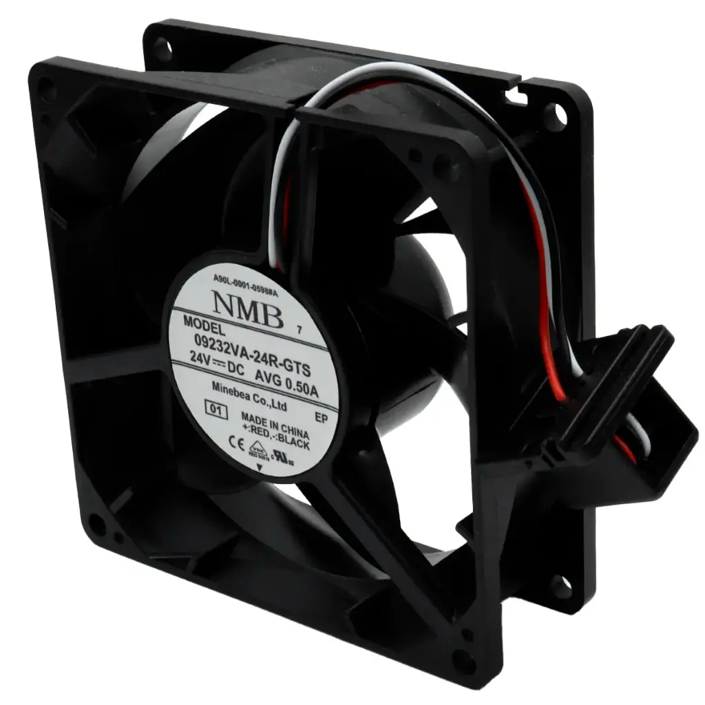 Ventilador NMB 09232VA-24R-GTS 01 A90L-0001-0598#A 24V DC 0.5A 12W 92 mm x 92 mm x 32 mm Conector Negro 6 Pines 3 Cables