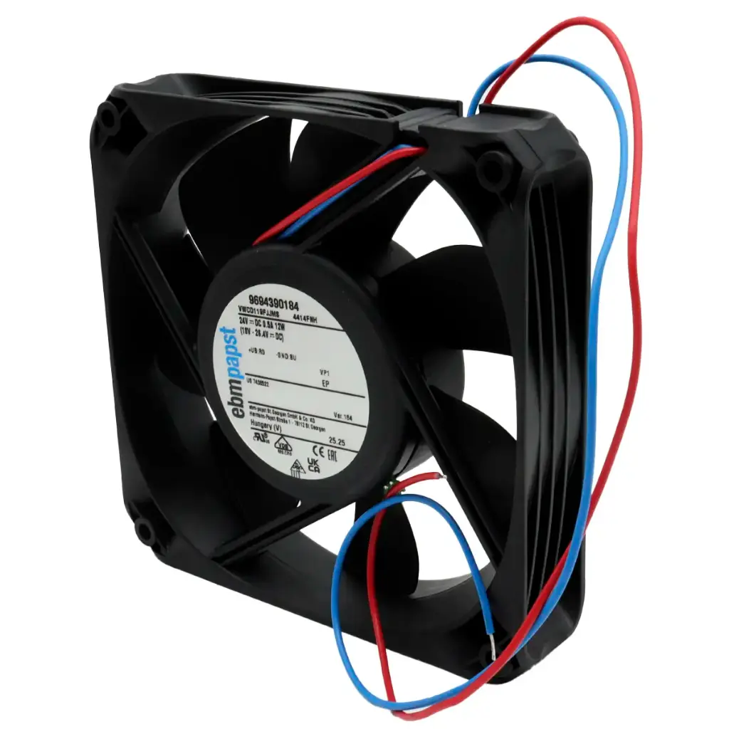 Ventilador ebmpapst VWCD119FJMS 4414FNH 24V DC 0.5A 12W 120 mm x 120 mm x 25.5 mm 2 Cables