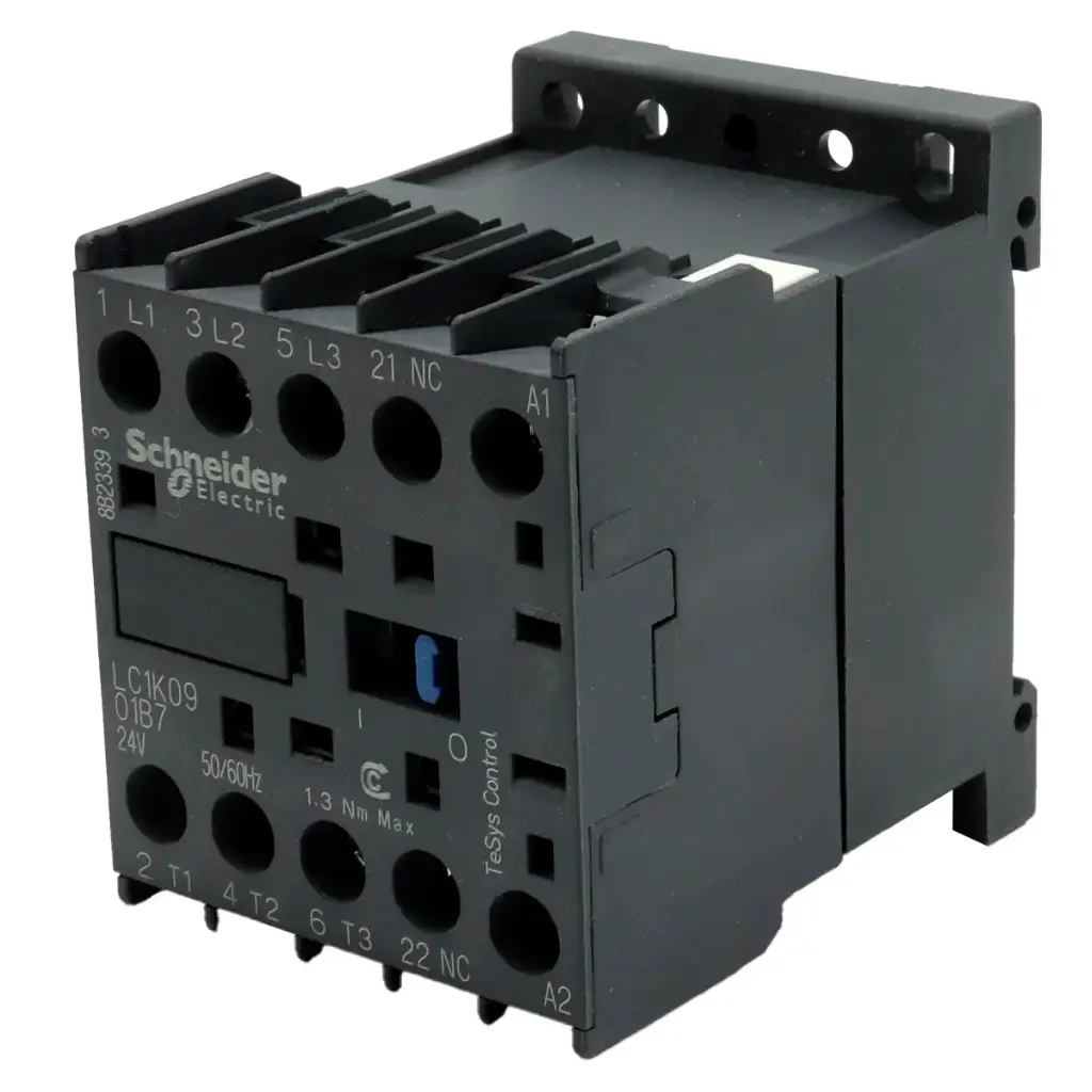 Minicontactor Schneider Electric TeSys Control LC1K0901B7 3P 440V AC 9A Bobina 24V AC