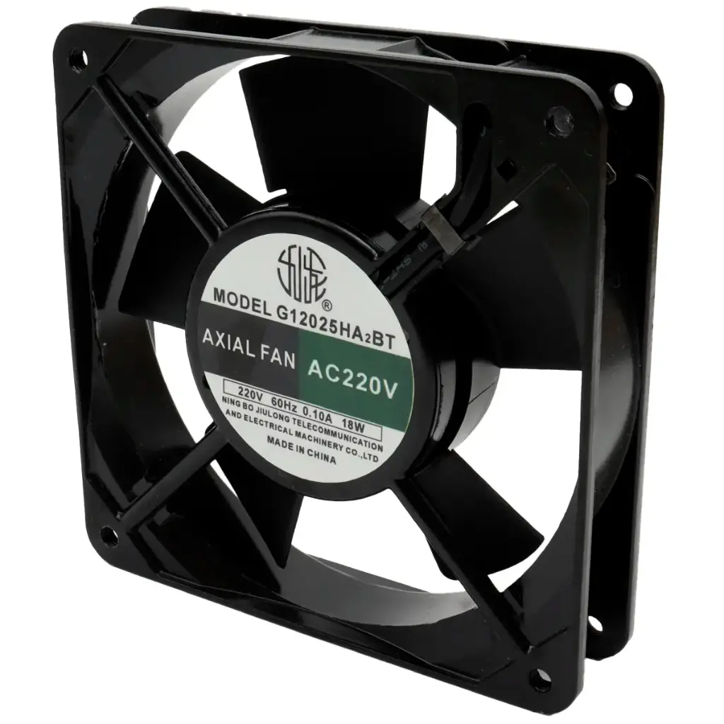 Ventilador Jiulong G12025HA2BT 220V AC 60Hz 0.10A 18W 120 mm x 120 mm x 26 mm 2 Pines