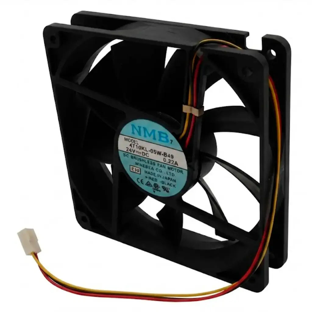 Ventilador NMB 4710KL-05W-B49 E00 24V DC 0.22A 5.28W 120 mm x 120 mm x 26 mm Conector Blanco 3 Pines 3 Cables