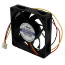 Ventilador Jamicon KF0715H1SR-R 12V DC 0.41W 70 mm x 70 mm x 15 mm Conector Blanco 3 Pines 3 Cables
