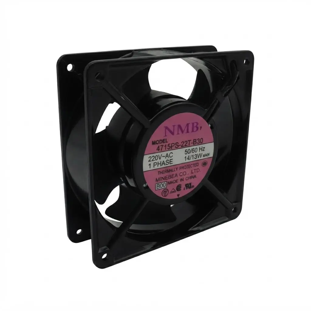 Ventilador NMB 4715PS-22T-B30 220V B00 AC 50/60Hz 14/13W 120 mm x 120 mm x 39 mm 2 Pines