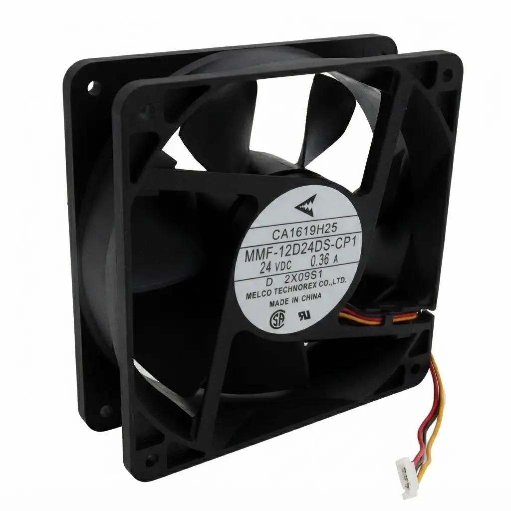 Ventilador Melco Technorex CA1619H25 MMF-12D24DS-CP1 24V DC 0.36A 8.64W 120 mm x 120 mm x 39 mm Conector Blanco 3 Pines 3 Cables