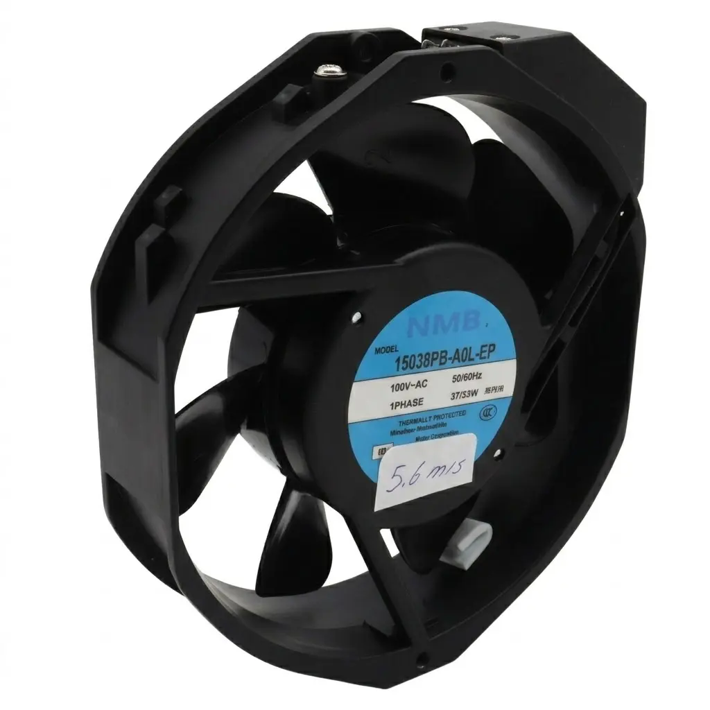 Ventilador NMB 15038PB-A0L-EP 00 100V AC 50/60Hz 37/33W 150 mm x 150 mm x 40 mm 2 Pines 7 Aspas Redondeadas