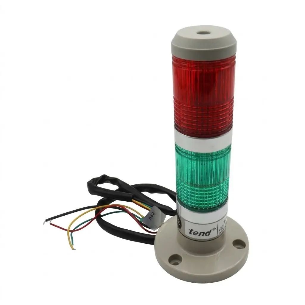 Torre indicadora Industrial Tend TPWL4-L72RG 24V AC/DC Luz Semáforo 2 Colores