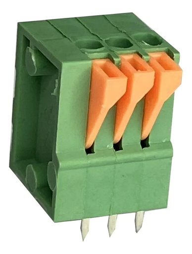 [56] Bornera Para Circuito Impreso De Tres Terminales De Presión