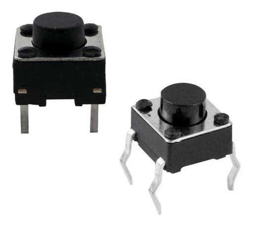 [58] Botón Pulsador Push Button De Presión Toque 4 Pines NA