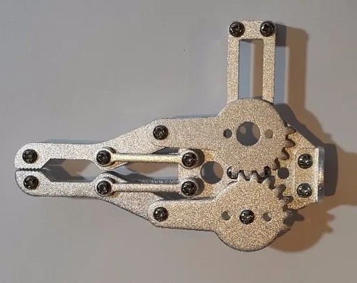 [138] Pinza Robótica De Aluminio Para Servomotor MG995 Metálica Gripper Garra Brazo