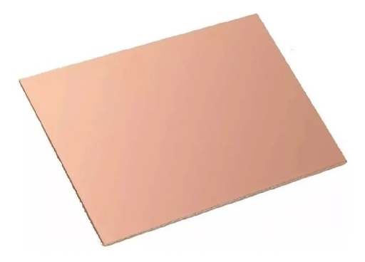 [199] Placa Fenólica Una Cara 10x10Cm De Cobre Baquelita