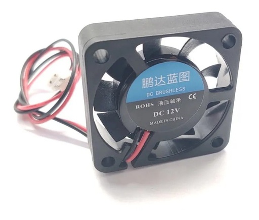[262] Ventilador 12V 4cm 40mm x 40mm x 10mm CPU 2 Pines Arduino PIC Raspberry