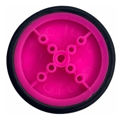 [269] Llanta Rueda De Goma Juguete Diámetro 41mm Para Ejes De 3mm Robótica Arduino