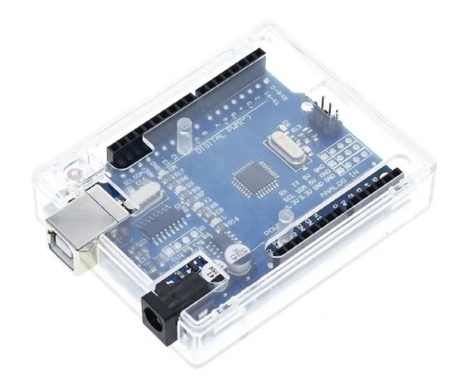 [380] Caja Carcasa Case De Acrílico Transparente Para Arduino UNO