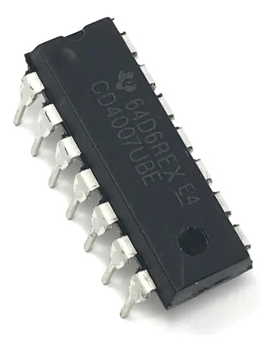 [525] Compuerta Lógica Par Complementario Dual Más Inversor CD4007UBE CD4007 4007