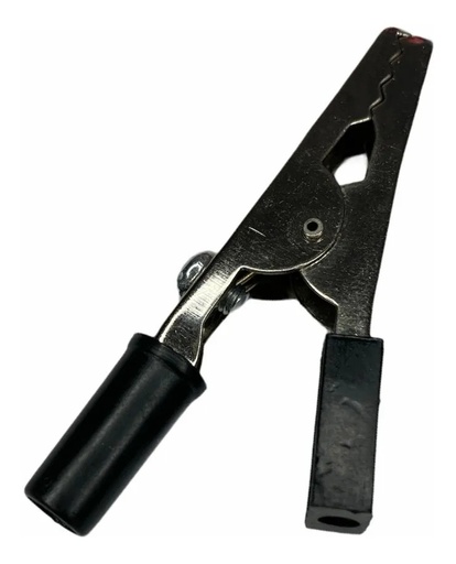 [582] Caimán Tipo Pinza Mediano Con Tornillo Forro Negro