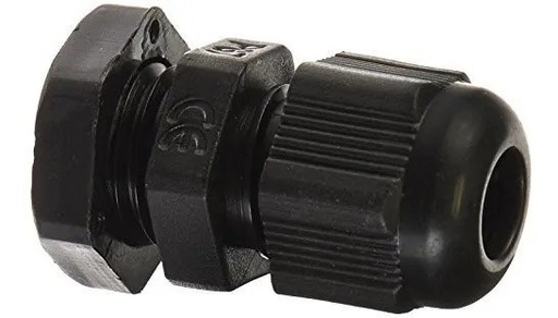 [585] Conector Glándula Plástico Impermeable Para Cable PG7 3.5 - 6mm