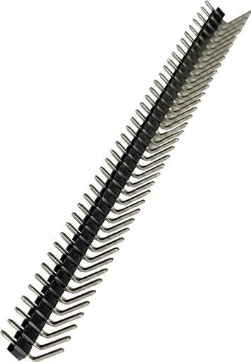 [590] Tira De 40 Pines Header Macho Ángulo Recto 90°