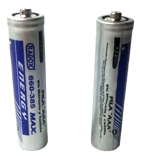 [628] Pila Batería Radox 1.5V AAA De Carbón
