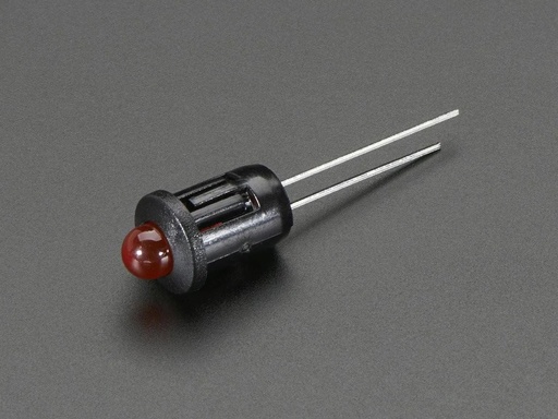 [680] Capuchón Soporte Negro Para LED 5mm