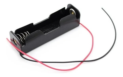 [1617] Portapila Soporte Sujetador Rígido Batería 18650 Li-ion Ion De Litio Sin Plug