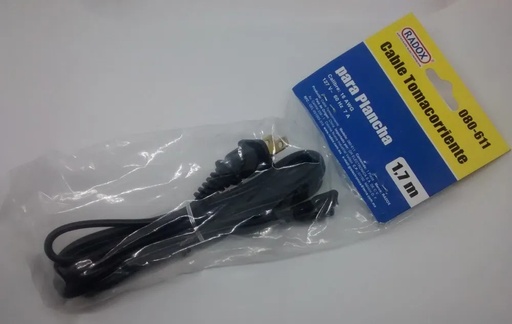 [1678] Interlock Cable Clavija Conector Para Laptop 16AWG 1.8m