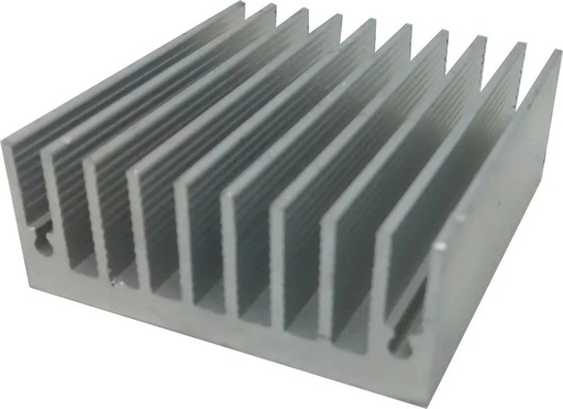 [1716] Disipador De Calor Aluminio Efecto Peltier 50mm x 45mm x 18mm