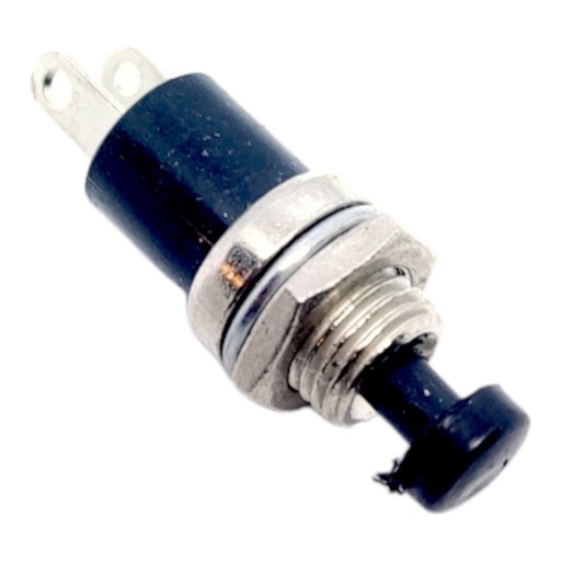 [1780] Botón Pulsador Push Button Normalmente Cerrado Negro