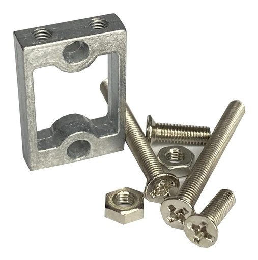 [1824] Soporte Bracket Metálico Para Motor DC Con Tornillos