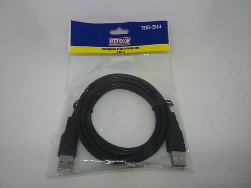 [1852] Extensión Plug A Plug USB Tipo A RADOX 1.8m