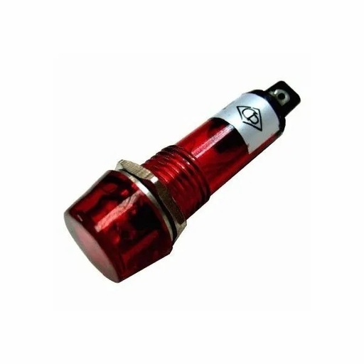 [1897] Foco Neón Grande 12V Rojo