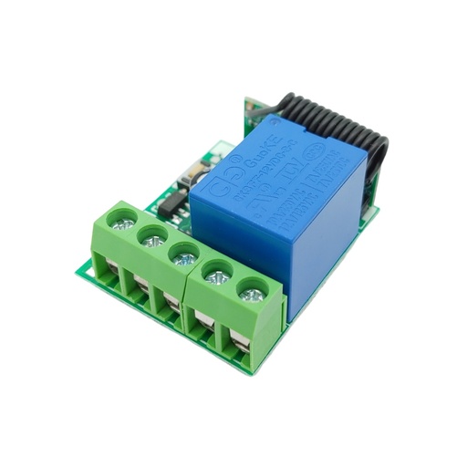 [2180] Módulo Relevador Inalámbrico Rf 433 MHz 1 Ch Canal