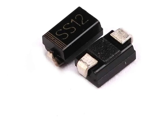 [2195] Diodo Schottky Rectificador De Barrera SS12 1N5817 SMD
