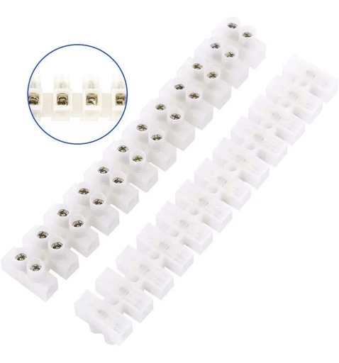 [2250] Empalme Acoplamiento Banco De Terminales 2 Filas 24 Tornillos