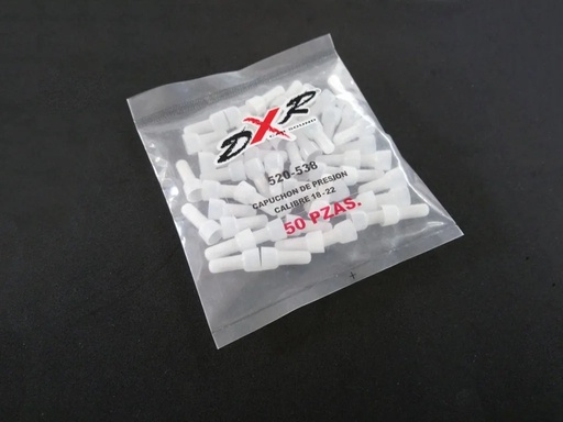 [2343] Capuchón De Presión Para Empalme Final 18 - 22 AWG 50 Unidades