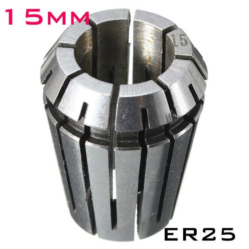 [2460] Mordaza Para Motor Spindle Motor ER25 15mm CNC Chuck Collet