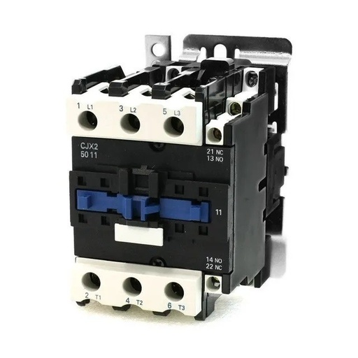 [2543] Contactor CJX2 (LC1) 5011 Trifásico 50A Bobina 220V Ac