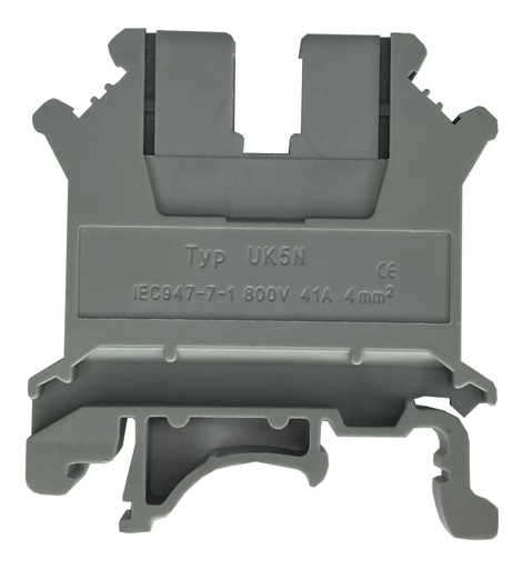 [2605] Clema Eléctrica De Conexión Borne Uk-2.5B Rail Din 35mm Uk2.5b