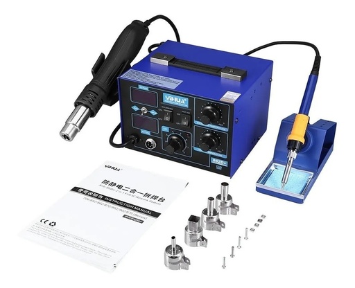 [2622] Estación De Soldadura 2 En 1 862d+ Pistola De Aire Caliente