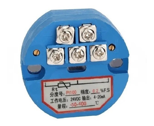 [2671] Transmisor De Temperatura, Entrada Rtd Pt100, Salida 4-20 mA