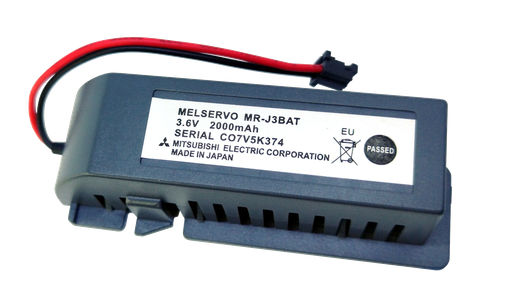 [2683] Pila Batería Mitsubishi MR-J3BAT C07V5K374 3.6V 2000mAh Conector Negro Pequeño Para PLC Melservo