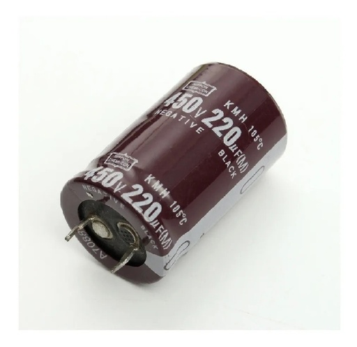 [2691] Capacitores Electrolíticos 220uf 450v